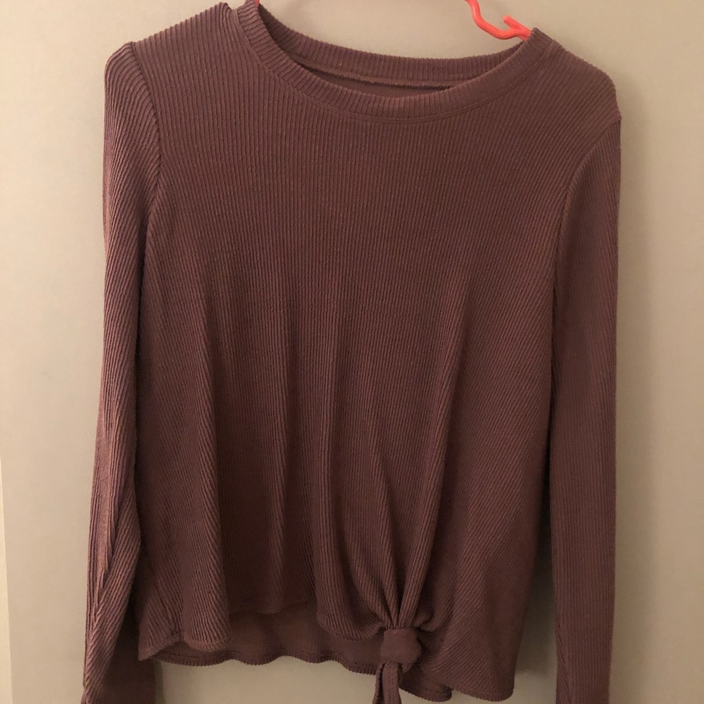 Madewell waffle tie top